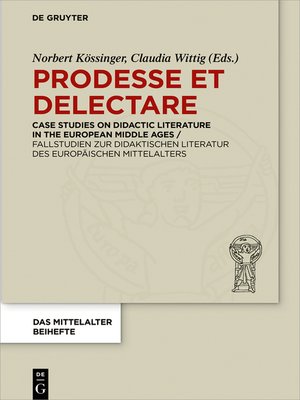 cover image of Prodesse et delectare